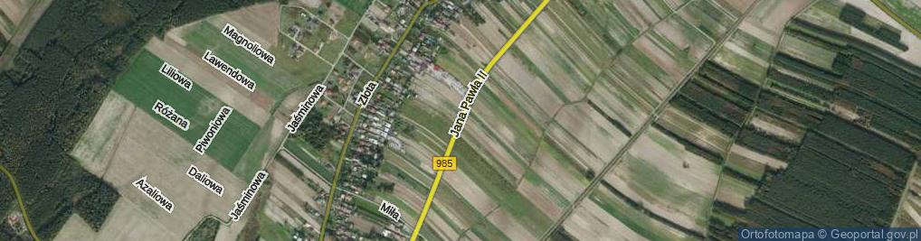 Zdjęcie satelitarne Jana Pawła II ul.